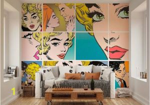 Roy Lichtenstein Wall Mural Wallpaper Wall Murals Pop Art Wall Decals Bedroom