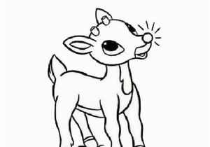 Rudolph the Red Nosed Coloring Pages Rudolph the Reindeer Has Glowing Red Nosed Coloring Page