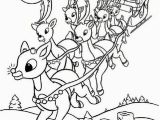 Rudolph the Red Nosed Reindeer and Santa Coloring Pages Rudolph the Red Nosed the Leader Of Santas Reindeer