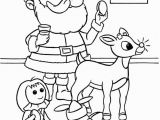 Rudolph the Red Nosed Reindeer and Santa Coloring Pages Santa Claus and the Red Nose Rudolph Reindeer Coloring Pages