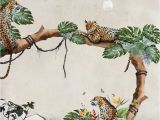 Rush the Field Wall Mural Removable Wallpaper Tropical Cheetahs Mural Wallpaper