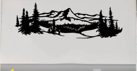 Rv Murals Lake Trees Mountains Rv Camper Vinyl Decal Sticker Graphic Custom