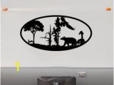 Rv Vinyl Murals Bear forest Mountains Rv Camper Vinyl Decal Sticker Graphic Custom