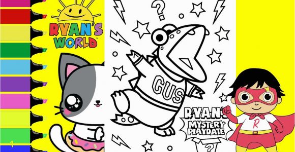 Ryan S Mystery Playdate Coloring Pages Coloring Ryan S Mystery Playdate Gus Ryan S World Coloring