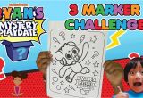 Ryan S Mystery Playdate Coloring Pages Ryan S Mystery Playdate On Nickelodeon 3 Marker Challenge