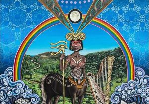 Sacred Art Murals the Centaur by Noa Knafo Sacred Geometry 3 Psy Art