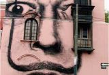 Salvador Dali Wall Mural Salvador Dali Art Painted On A Building