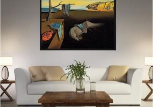 Salvador Dali Wall Mural Salvador Dali the Persistence Memory Melting Clocks Art Salvador Dal¬ Canvas Persistence Memory