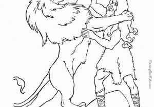 Samson and the Lion Coloring Pages 14 Best Kids Bible Class Images On Pinterest