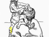 Samson and the Lion Coloring Pages 244 Best Samson Images In 2018