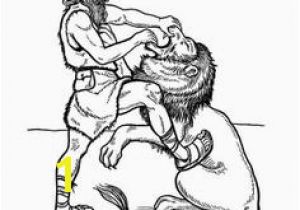 Samson and the Lion Coloring Pages 244 Best Samson Images In 2018