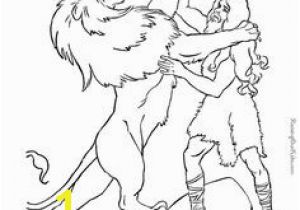 Samson and the Lion Coloring Pages 652 Best Bible Coloring Pages Images On Pinterest