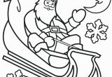 Santa and Sleigh Coloring Pages Printable Coloring Pages Santa and His Sleigh at Getcolorings