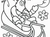 Santa and Sleigh Coloring Pages Printable Coloring Pages Santa and His Sleigh at Getcolorings