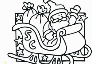 Santa and Sleigh Coloring Pages Printable Coloring Pages Santa and His Sleigh at Getcolorings