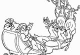 Santa and Sleigh Coloring Pages Printable Line Christmas Coloring Book Printables