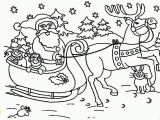 Santa and Sleigh Coloring Pages Printable Santa and Reindeer Coloring Pages Printable Coloring Home