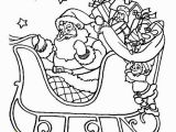 Santa and Sleigh Coloring Pages Printable Santa Claus Riding His Sleigh Christmas Coloring Page