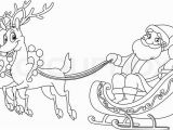 Santa Claus and His Reindeer Coloring Pages Outlined Santa Riding His Sleigh Coloring Page