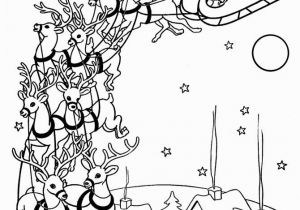 Santa Claus and His Reindeer Coloring Pages Santa S Reindeer Coloring Pages Best Pictures to Color 25 Santas and