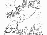 Santa Claus and His Reindeer Coloring Pages Santa Sleigh Drawing at Getdrawings