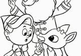 Santa Claus Hat Coloring Page Santa S Helpers Coloring Pages Rudolph Santa Claus and Hermey