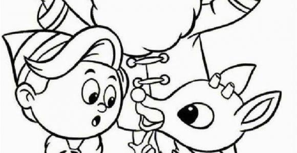 Santa Claus Hat Coloring Page Santa S Helpers Coloring Pages Rudolph Santa Claus and Hermey