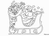 Santa Claus In Sleigh Coloring Page Christmas Coloring Pages for Kids