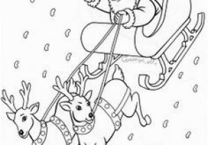 Santa Claus In Sleigh Coloring Page Santa Drawings