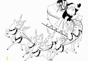 Santa Claus In Sleigh Coloring Page Santa S Sleigh Coloring Pages Christmas Pinterest