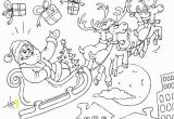 Santa Claus On His Sleigh Coloring Pages Sleigh Coloring Pages Printable Free Reindeer Page for Kids 3 Horse