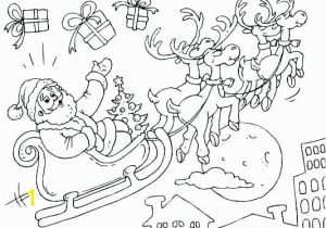 Santa Claus On His Sleigh Coloring Pages Sleigh Coloring Pages Printable Free Reindeer Page for Kids 3 Horse