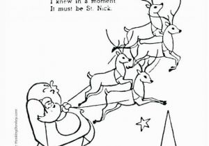 Santa Claus with Reindeer Coloring Pages Santa Claus and Reindeer Coloring Pages