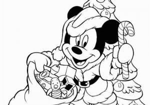 Santa Coloring Pages Printable Free Mickey Mouse as Santa Christmas Coloring Page Met