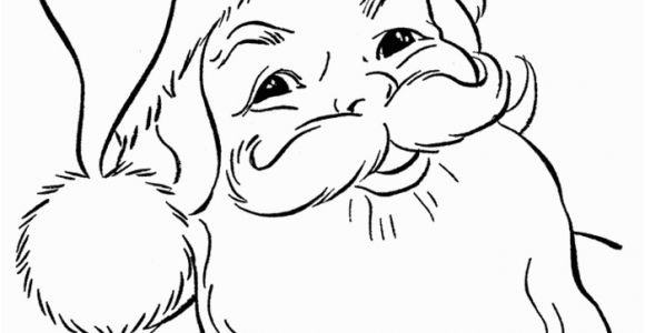 Santa Face Coloring Page Printables Here You Find Another Beautiful Printable Coloring Page Of A Happy