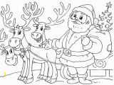 Santa Sleigh and Reindeer Coloring Page Santa and His Sleigh Coloring Pages