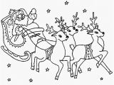 Santa Sleigh and Reindeer Coloring Page Santa Sleigh and Reindeer Coloring Pages Wallpapers Hd