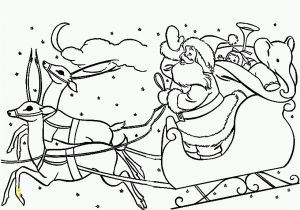 Santa Sleigh and Reindeer Coloring Page Santa Sleigh Coloring Pages Coloring Home