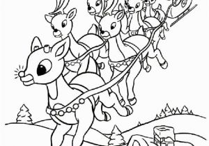 Santa Sleigh and Reindeer Coloring Page Santa Sleigh Coloring Pages Printable at Getcolorings