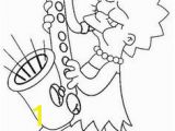 Saxophone Coloring Pages 110 Best Coloring Pages the Simpsons Images On Pinterest