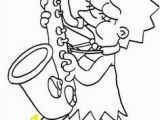 Saxophone Coloring Pages 110 Best Coloring Pages the Simpsons Images On Pinterest