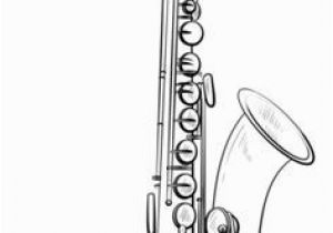 Saxophone Coloring Pages 255 Best Coloring Book Pianos Musical Instruments Guitars
