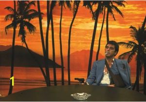 Scarface Sunset Wall Mural Scarface 1983 Ð¢Ð Ð ÐµÑÑÐ¾ Tv Retro Movies