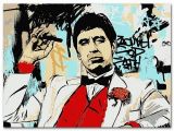 Scarface Wall Mural Scarface Classic Movie Silk Poster Al Pacino Wall Art Print Painting