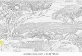 Scenic Coloring Pages Adults Colour Africa Stock Vectors & Vector Art