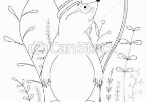 School Age Coloring Pages Coloring Book or Page for Children Of School and Preschool Age Developing Children S Coloring Vector Cartoon Illustration with Cute Mole