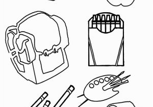 School Supplies Coloring Pages Printables Free Drawing School at Getdrawings