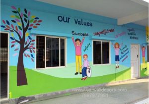 School Wall Mural Ideas Educational theme Wall Painting