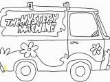 Scooby Doo Coloring Pages Mystery Machine Coloring the Mystery Machine Picture