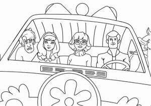 Scooby Doo Coloring Pages Mystery Machine Scoob Mystery Machine Coloring Page
